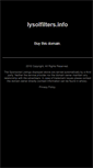 Mobile Screenshot of lysolfilters.info